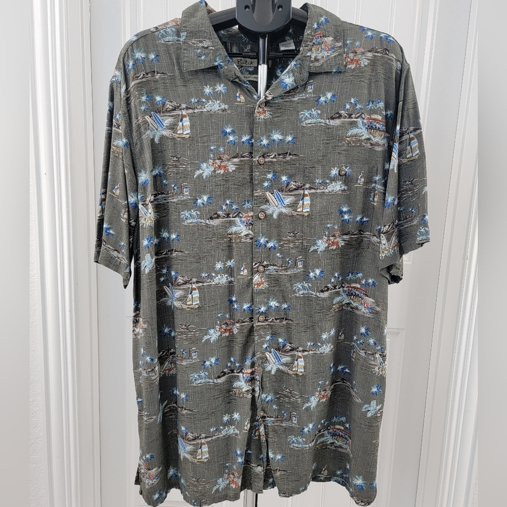 Batik Bay Hawaiian style button-down shirt